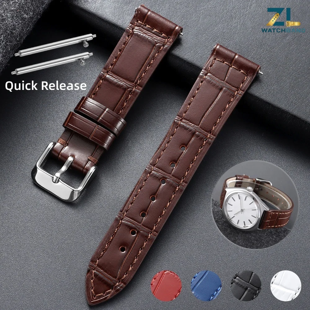High Quality Genuine Leather Watch Strap 18mm 23mm 26mm for Franck Muller 952 8880 6000H Men Watchband Black Brown Blue Bracelet