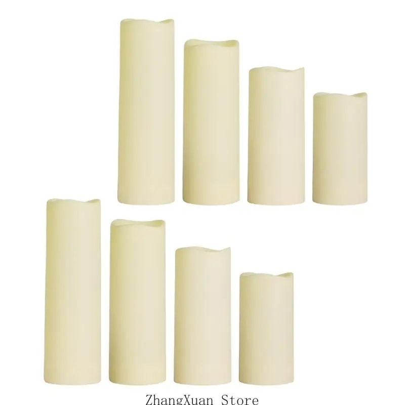 

8Pcs Flameless LED Waterproof Lights Plastic Pillar LED Portable Light Enduring