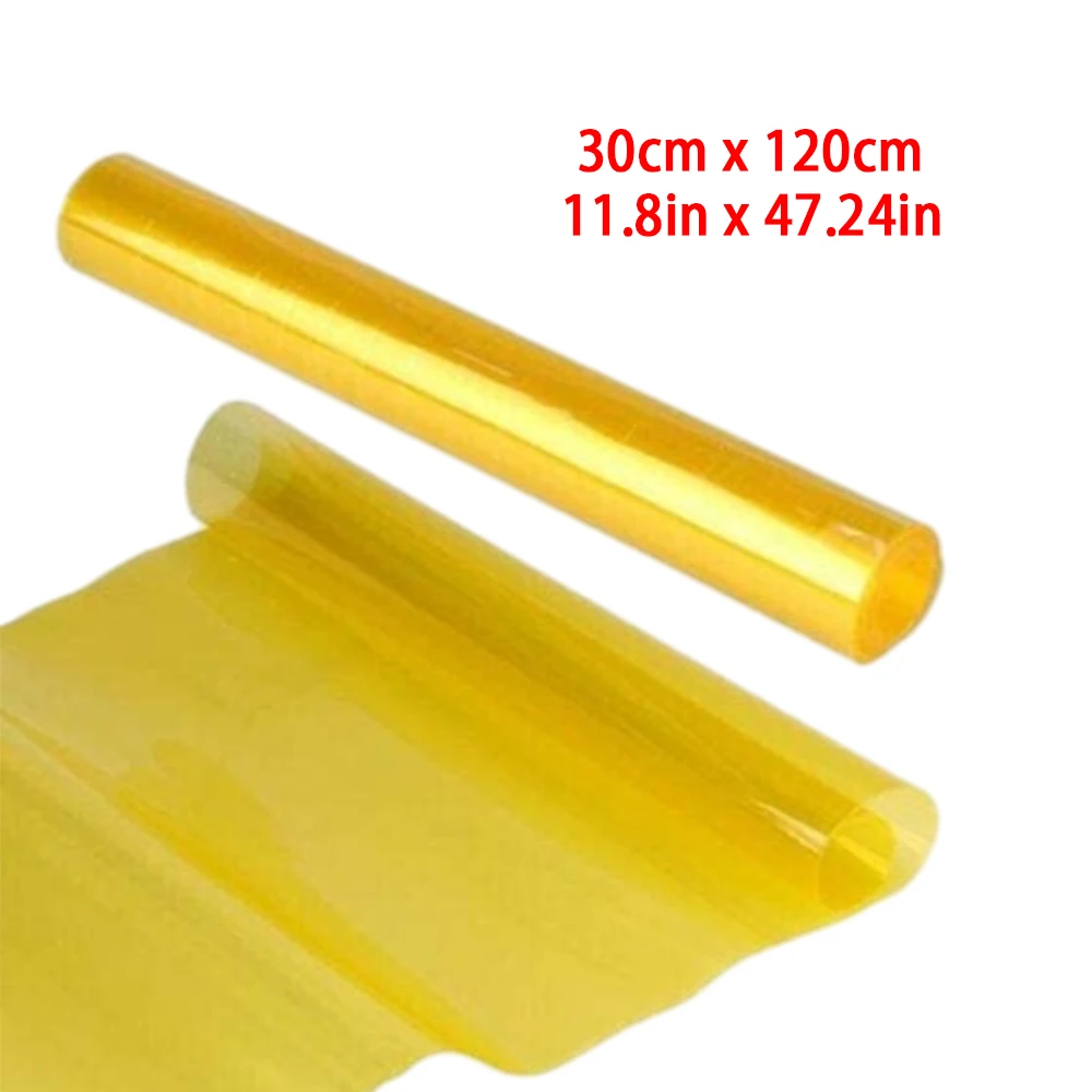 Fit for all types of vehicle lamps including headlights, taillights, rear fog lights Car Light Film Tinted Vinyl Yellow