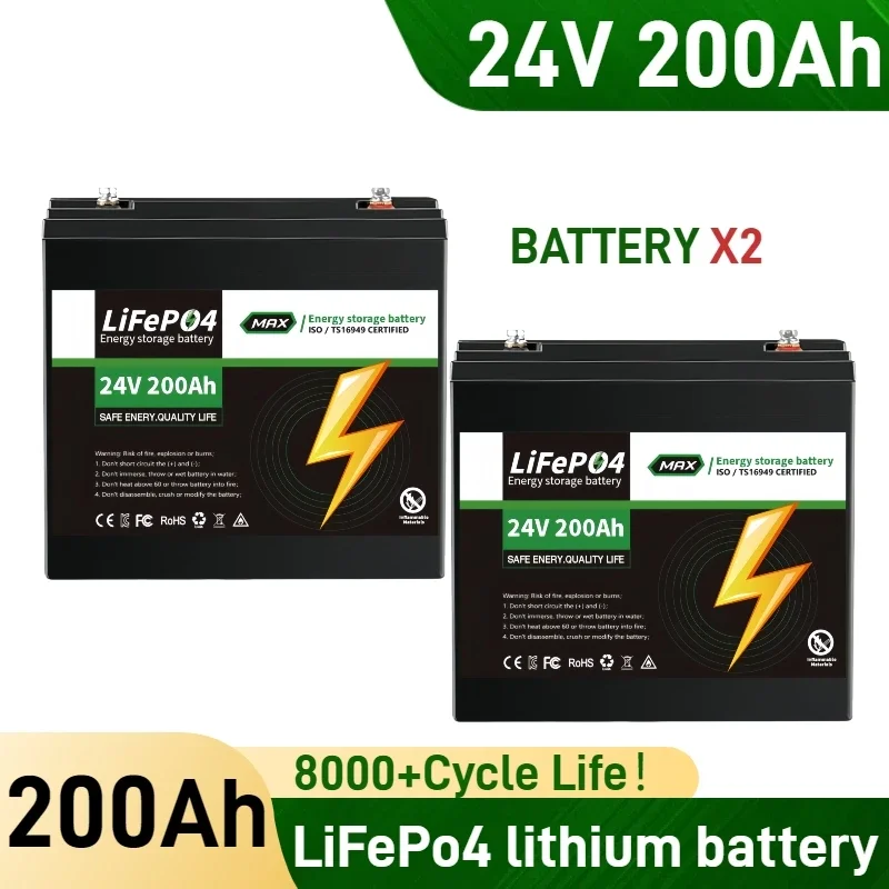 

аккумулятор 24v lifepo4 150 ан Battery Pack With Grade A Cells Trolling Motor RV Camping Solar System Golf Cart Home Ener