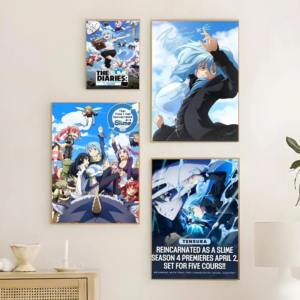 Anime I Got Reincarnated as a Slime Poster  Poster Print Wall Art Pictures Canvas Painting Living Room Bedroom Home Decor