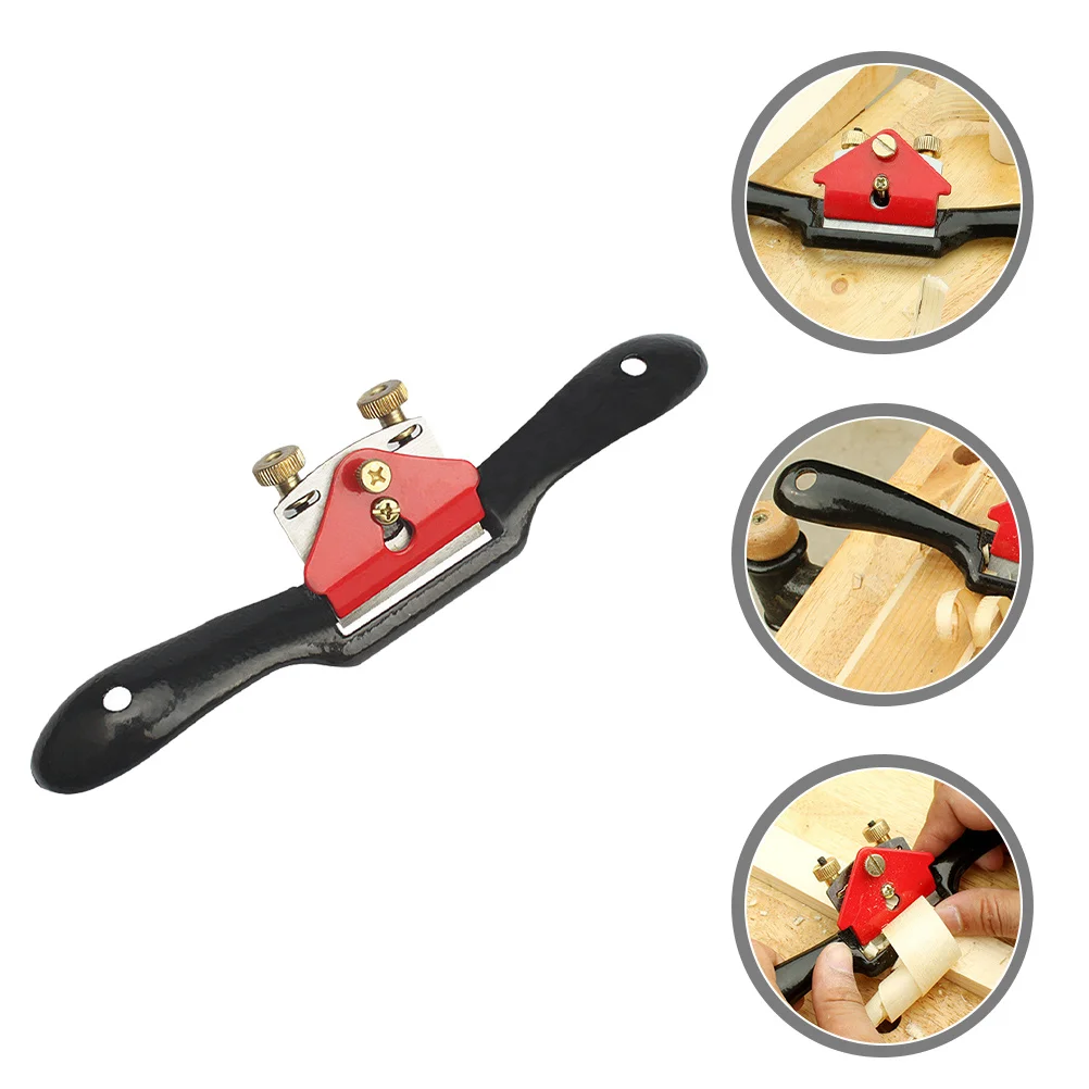 

1 set 1 Set Wood Planer Woodworking Tool Size L Double-Screw Adjustment Spoke Shave For Curved Work Hand Plane Durable Hardness