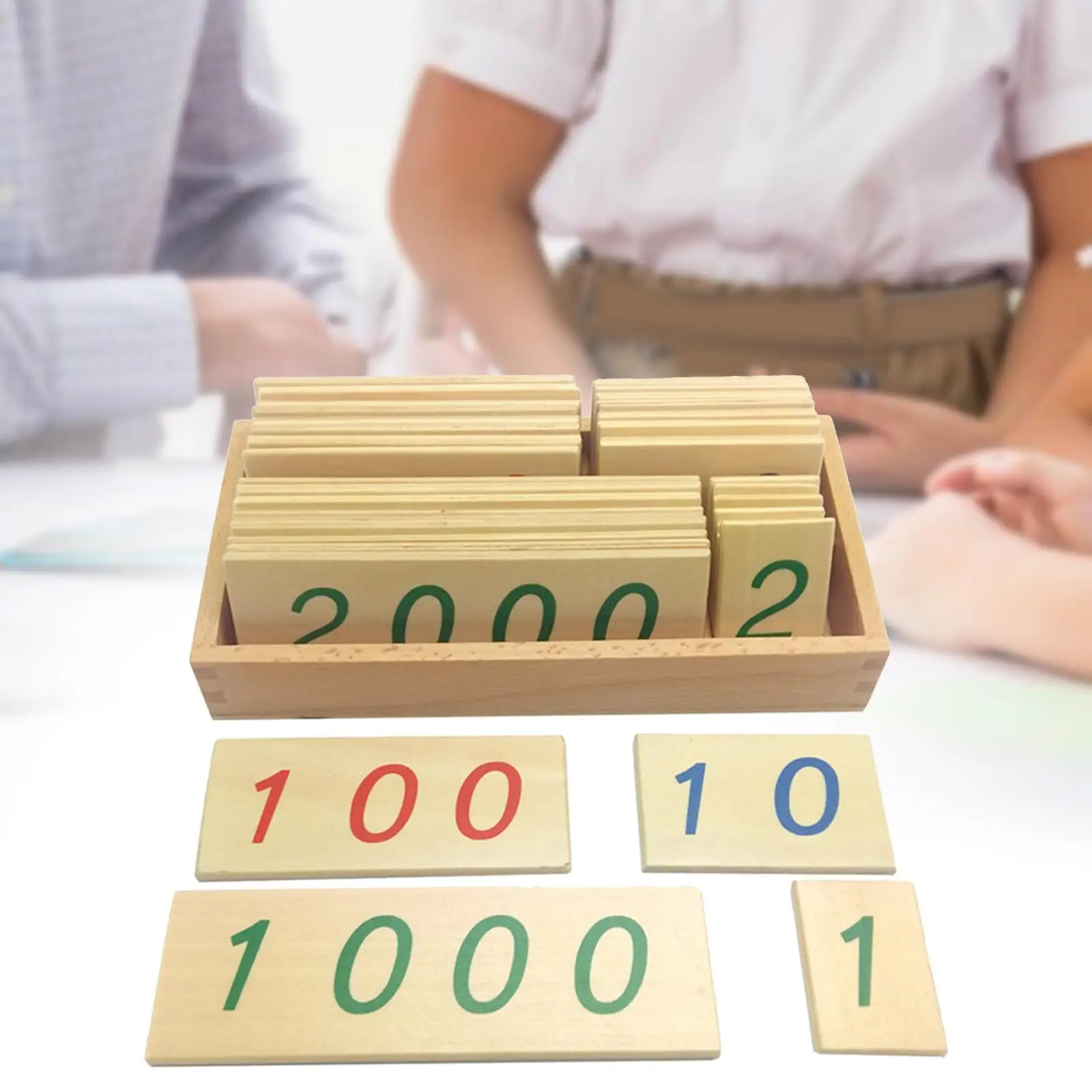 

Набор числовых карточек с коробкой: Учебные пособия для раннего развития, математическая игрушка для изучения чисел от 1 до 9000, для обучения сложению, тысячам и сотням.