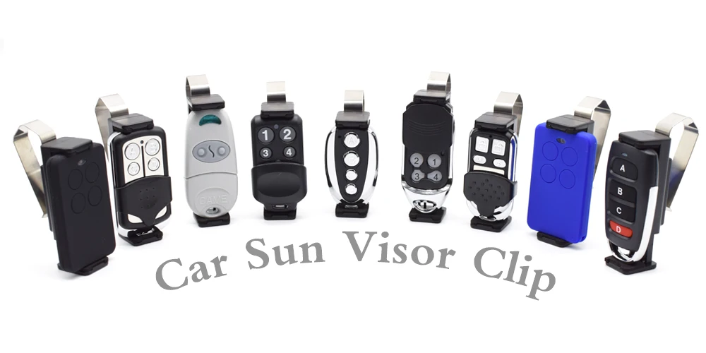 간단한 자동차 선바이저 클립 홀더, 차고 문 제어용 리모컨 클립, 자동차 키체인 차단기 범용 오프너