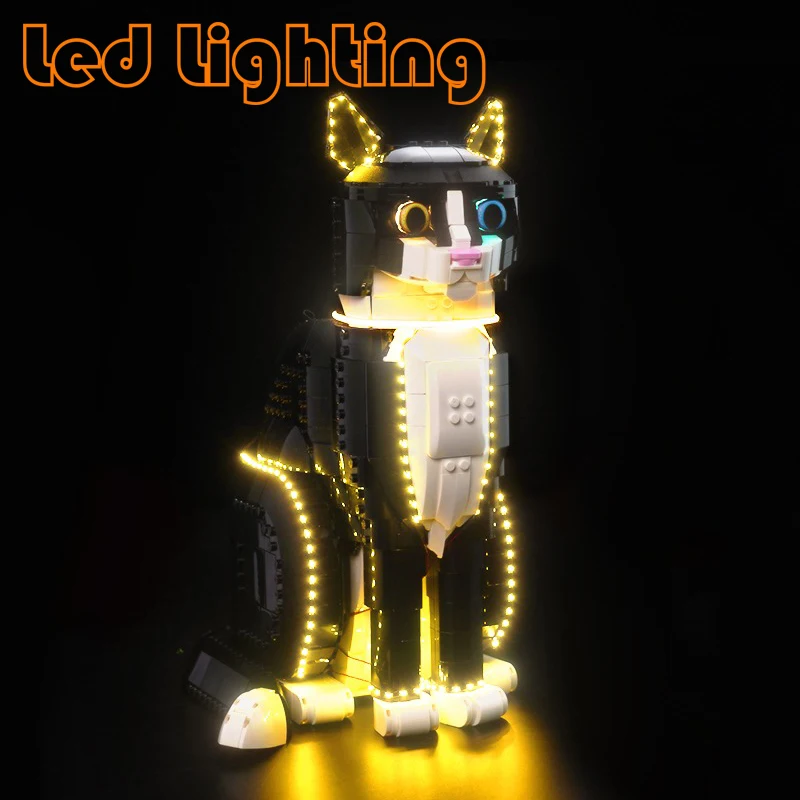 

21349 The Tuxedo Cat Ideas Led Light Kit Not Include Building Block (Only Lighting Set)