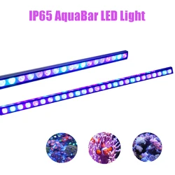 Full Blue Plus UV LED Aquarium Light Bar 60cm 90cm 120cm Professional Aquarium Tank Marine Coral Reef Farm Supplement Light Lamp