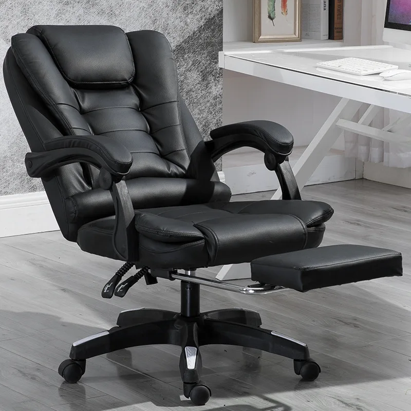 Ergonomic PU Leather Office Chair Modern Quality High Back Revolving Manager boss Chair with Massage