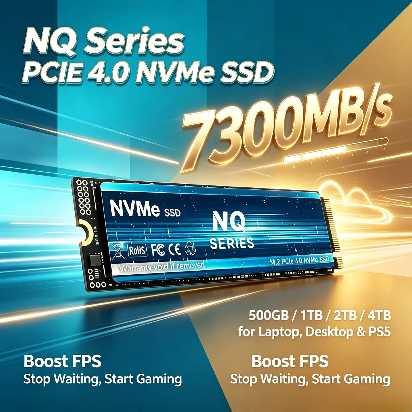 M.2 Nvme 4Tb Pcie 4.0 Ssd - 7300MB/s – Unleash the Beast Within