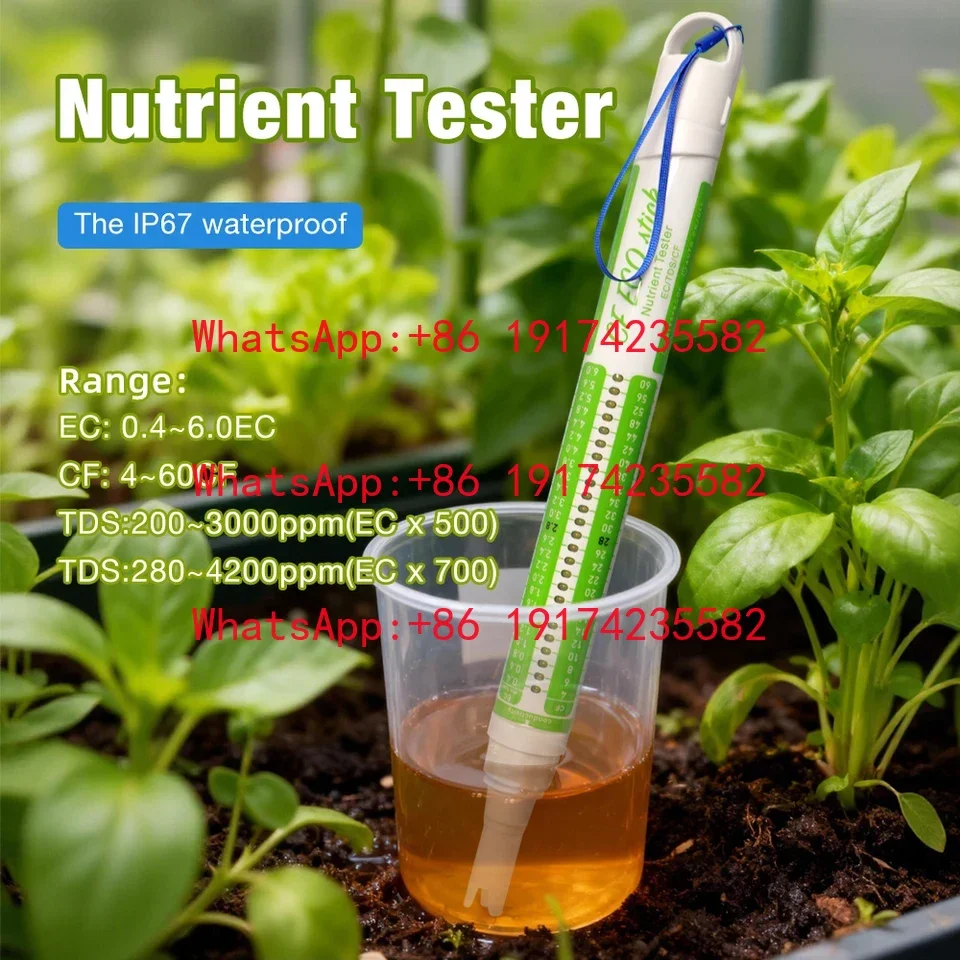 Professional Conductivity Nutritional For Rod Hydroponic EC/PPM/TDS/CF Meter For Fruits And Vegetables