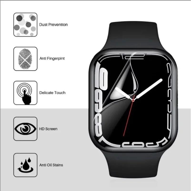6pcs Screen Protector Film for Apple Watch Series 11 10 9 42mm 46mm Soft Smartwatch Cover Protective Film for IWatch S11 SE 3