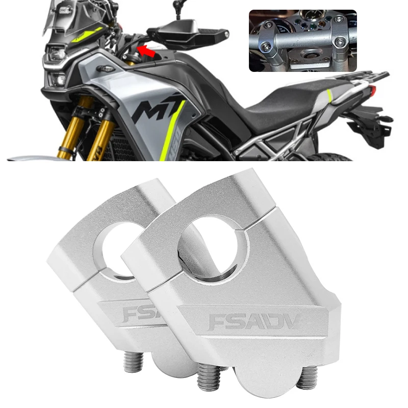 

For CFMOTO 450MT 800MT 800MT-X 2021-2025 Handlebar Risers Bar Clamp Cover 450 800 MT Motorcycle Accessories Bar Mount Adapter