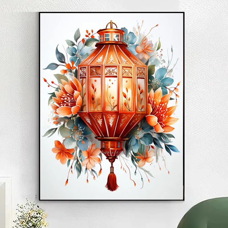 5D Diamond Embroidery lanterns Diamond Drawing Painting Aniaml DIY Full Square Round Mosaic Art Cross Stitch Home Decoration