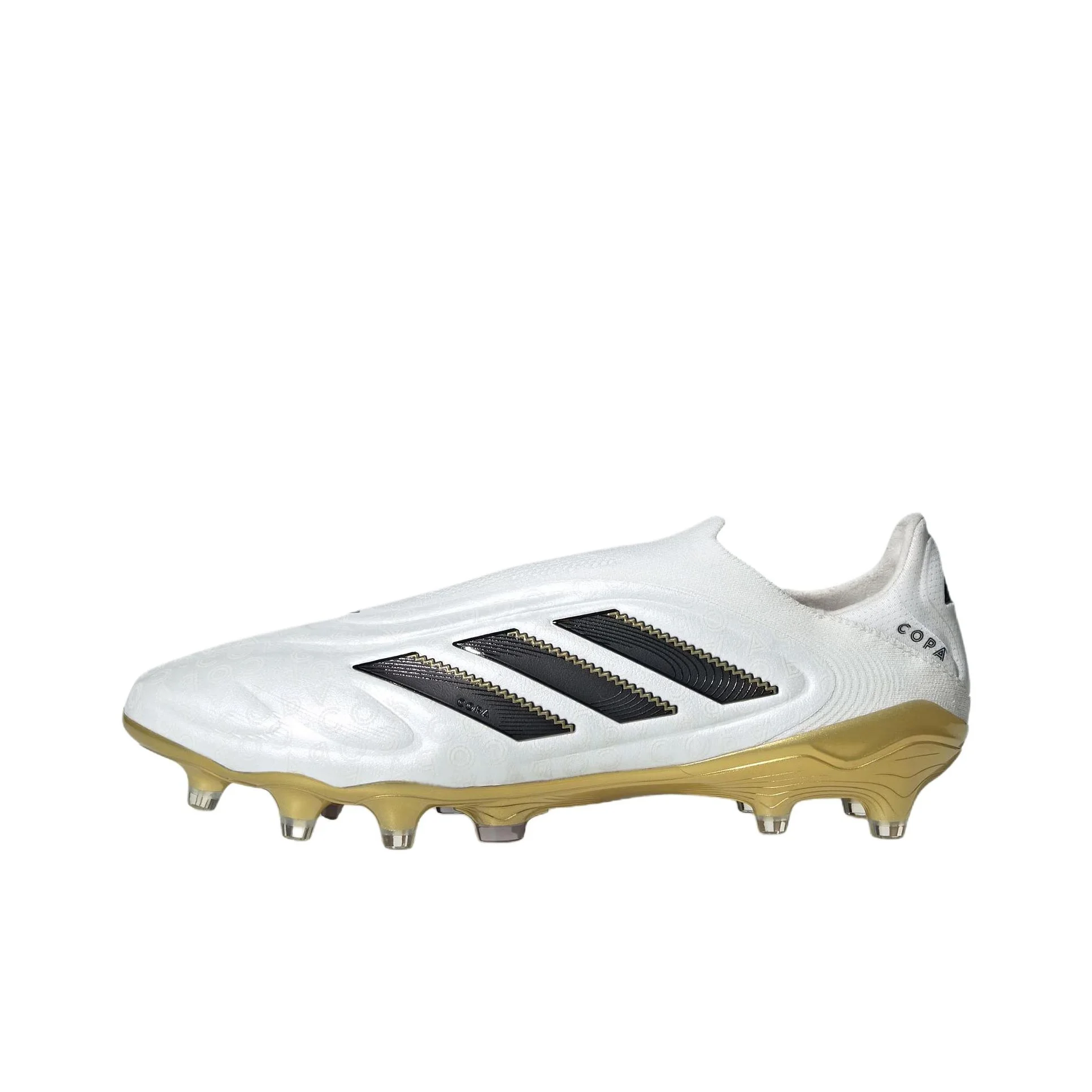 Adidas Copa Pure 3 Soccer Shoes Unisex Low Top White Metal/Black/Gold JH6301