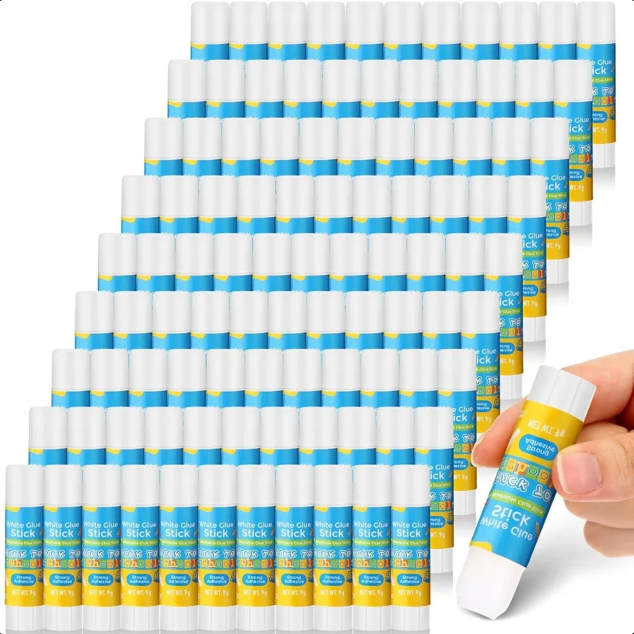 

200 Pcs White Glue Stick Bulk Back to School Gifts First Day Sets 0.32 oz Washable Glue Stick for Crafts Home Classroom Prize P