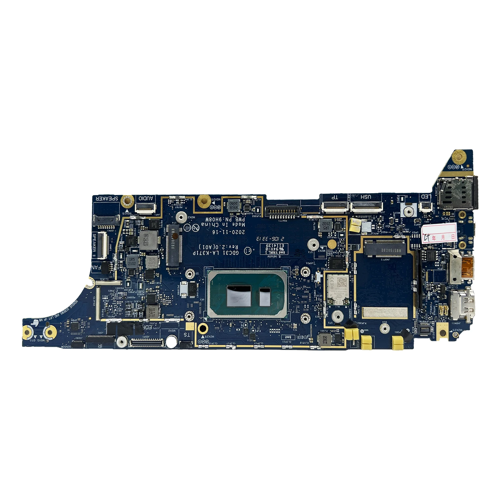 Para Dell Latitude 7320 7420, placa base para ordenador portátil, LA-K371P 0YWWPP 0XNWXV 0PKK8F 0KND83 con placa base para ordenador portátil de CPU i7-1185G7