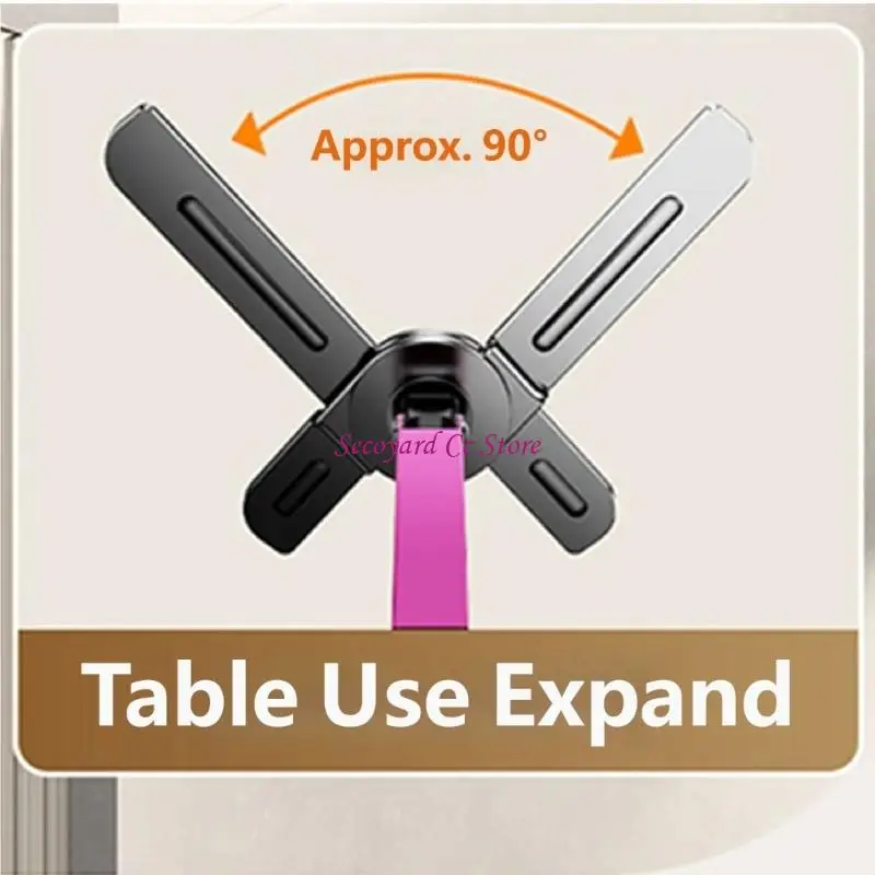 N3UC Rotating Hair Dryer Stand With Secure Grip And Convenient Storage