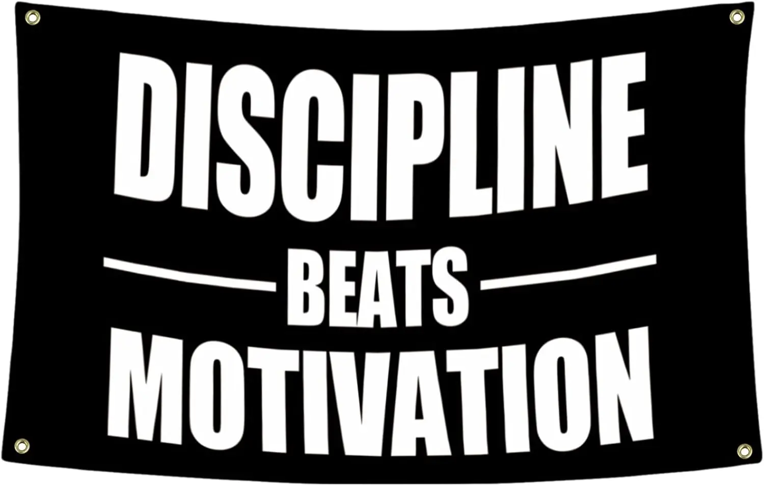 Discipline Beats Motivation Poster Wall Art Motivational Decor Gift for Gym Office Dorm Room Inspirational Sign