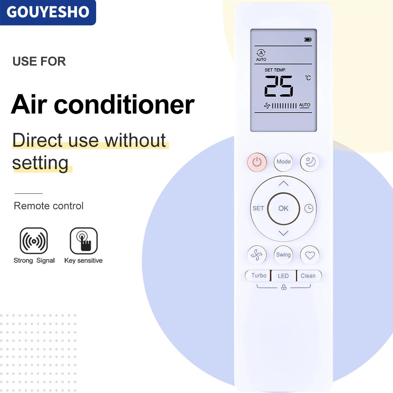 

New RG10B(B)/BGEF For Midea AC A/C Remote Control RG10B(B2)/BGEF RG10B1(B)/BGEF Air Conditioner Remote Control