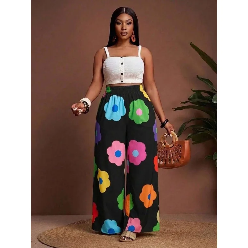 New Loose Casual Pants for Women, High Waisted Yoga Pants, Breathable Hanging Straight Leg Wide Leg Sports Pants, Streetwear
