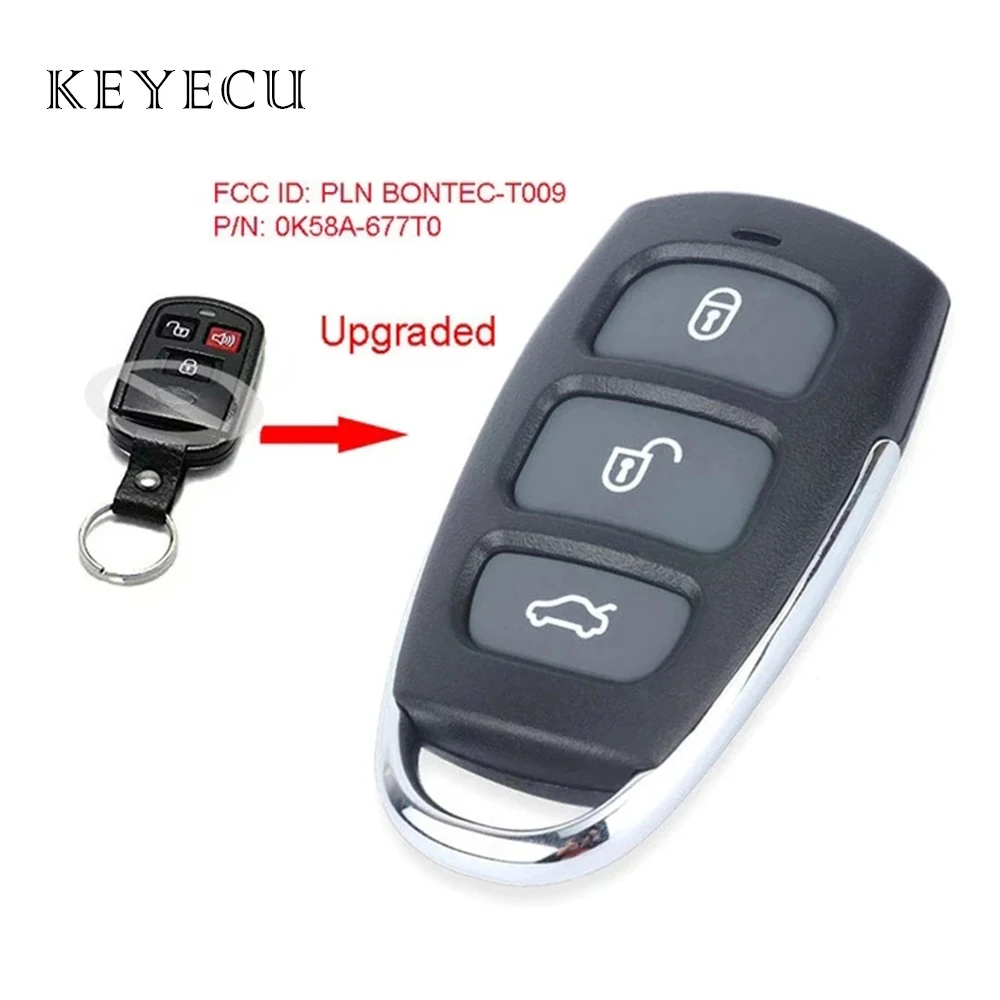 FCC ID: PLN BONTEC-T009, P/N: 0K58A-67 Upgraded Remote Control Car Key Fob 3+1 Buttons for KIA Spectra Optima Sorento Sedona