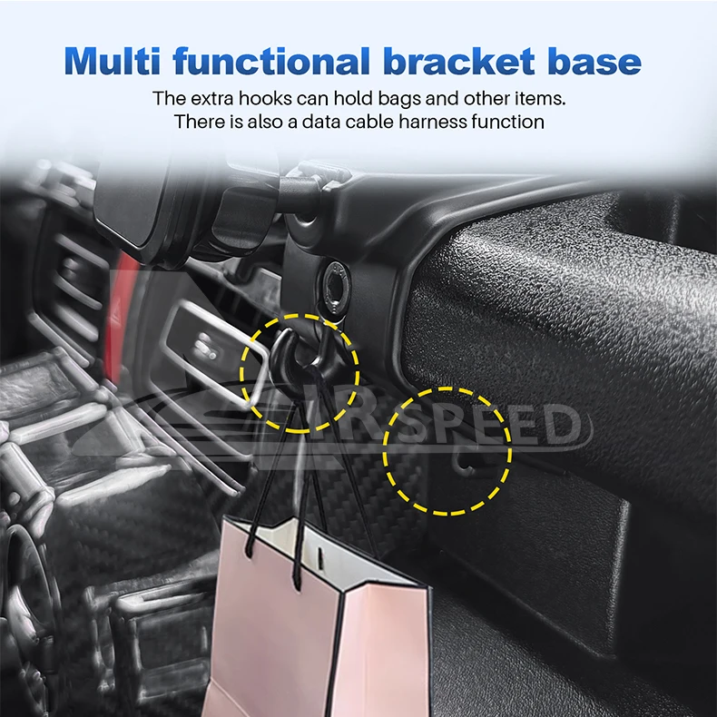 Auto-Handyhalterung für Suzuki Jimny JB64 JB74 2019 2020 2021 2022 2023 2024 2025 Halterung mit Schwerkraft-GPS-Ständer und Magnet – Detail 8