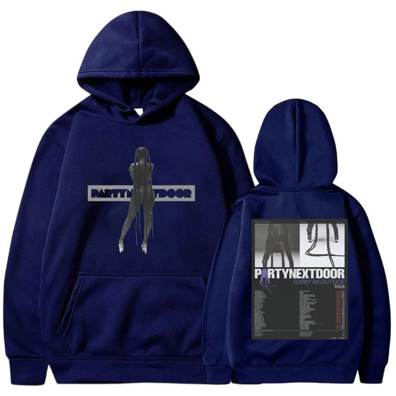 Partynextdoor „Sorry I'm Outside” Tour edycja limitowana Streetwear bluzy w stylu vintage mężczyźni kobiety Hip Hop Gothic nowość w bluzach