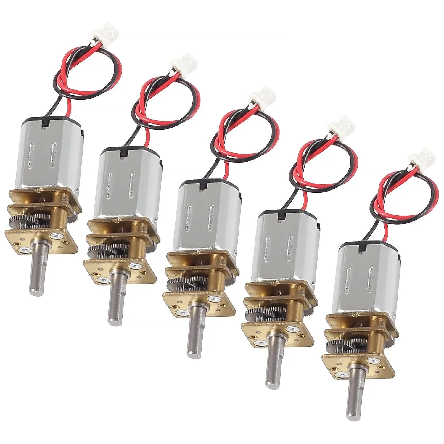 5PCS Mini N20 Gear Motor DC 3V-6V Mini Micro N20 Gear Motors Slow Speed Full Metal Motor for Car DIY for Robot
