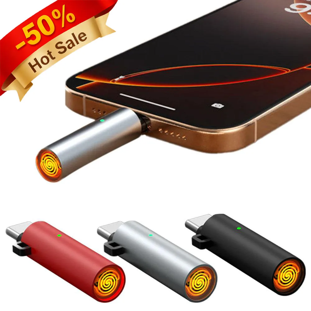 Mini USB C Cigarette Lighter Adapter Type C Lighter Plug in Mobile Phone and Blow to Work for Cell Phones Tablets Mobile Power