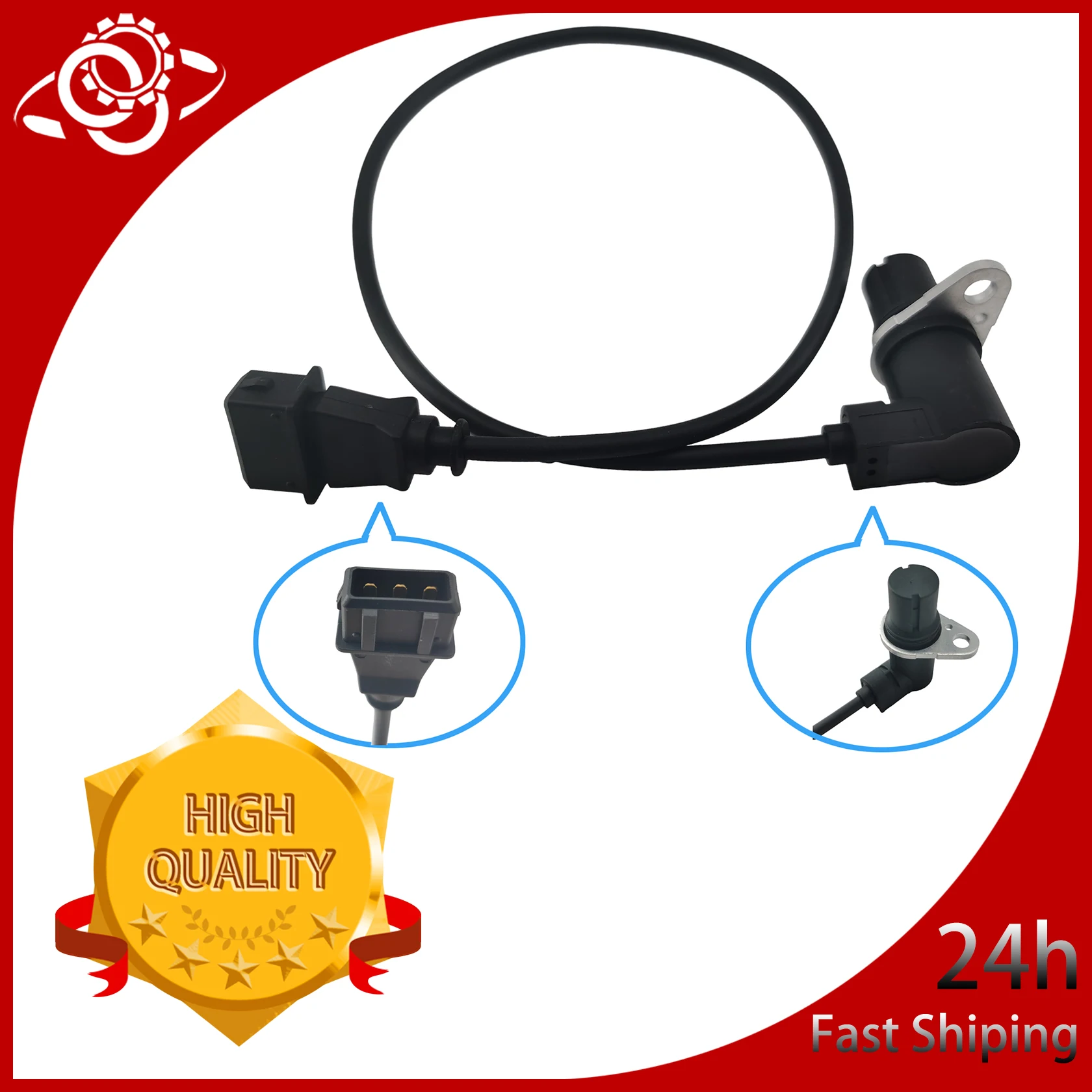 

037906433A 1 Pcs Crankshaft Position Sensor Compatible with VW Golf MK3 2.0 8V ADY AGG 2.0 16V New