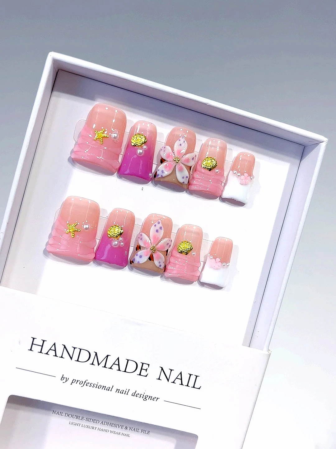 

Морская звезда 3D цветок интеллектуальное отбеливание сладкий стиль модный дизайн ногтей (L222)