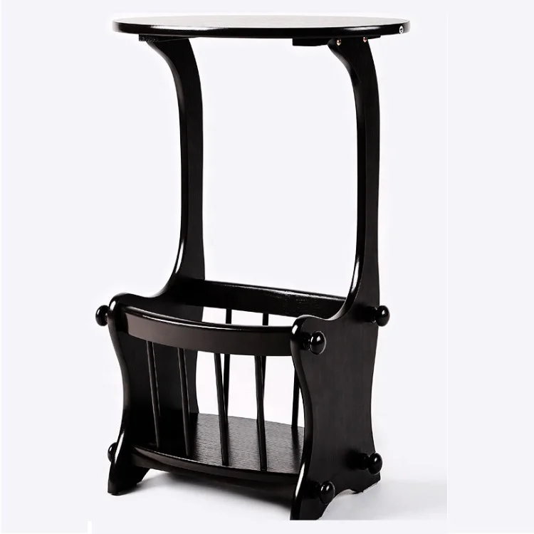 Madeira Revista Storage Rack Table, cor opcional, moderno, pronto para enviar