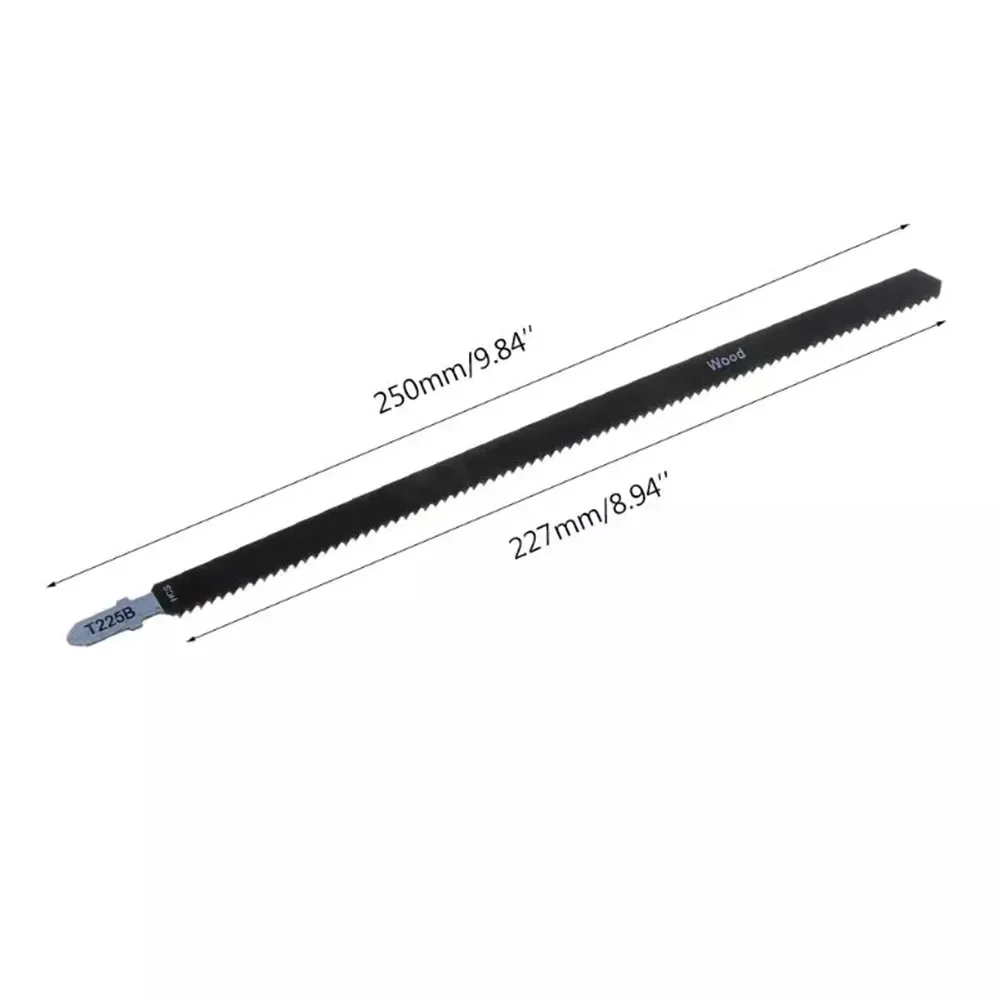 Imagem -02 - Hcs T-shank Lâminas de Serra Alternativa Lâmina Multi Sabre Lâminas para Madeira Metal Corte Ferramentas para Trabalhar Madeira 5pc T225b 250 mm