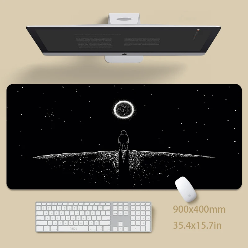 

Mouse Pad Minimalist Large Gamer Mousepad Desk Mat XXXL Mouse Mats 31.4x11.8in Rubber Desk Pads Design Table Carpet Mousepads