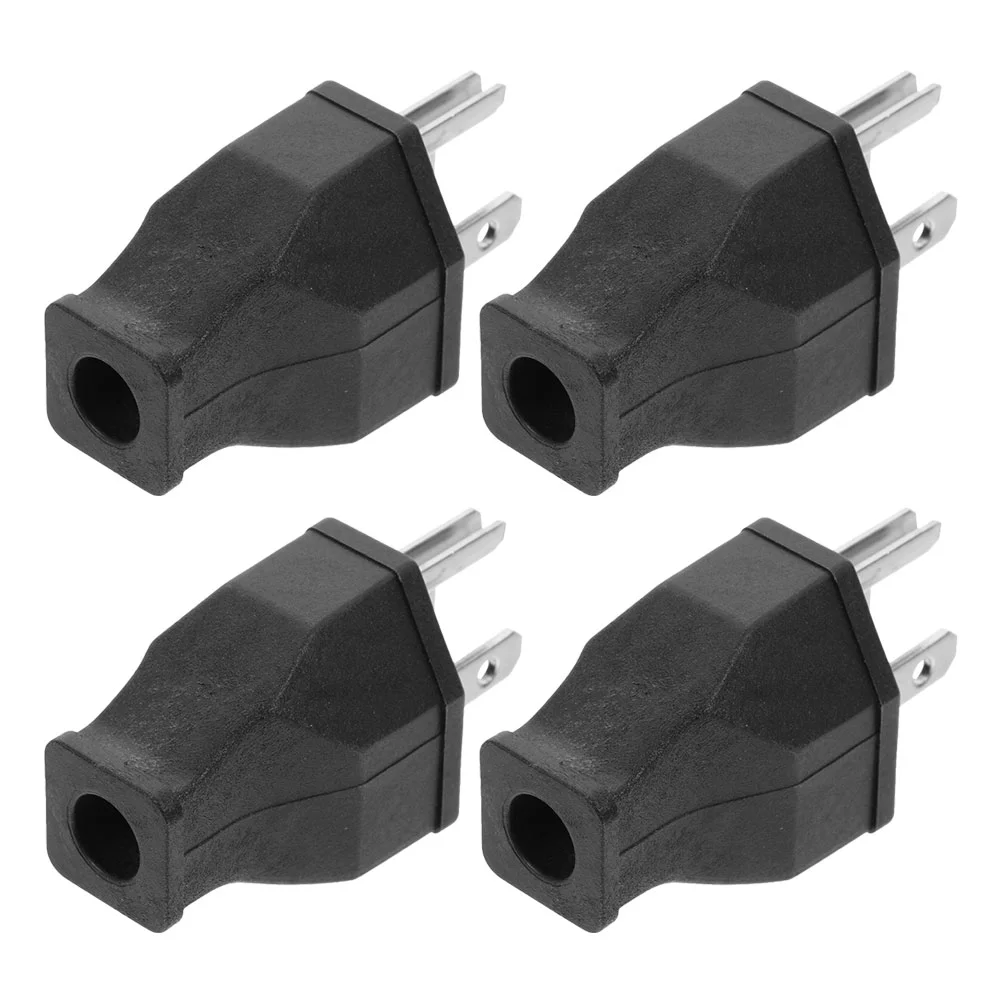 4 Pcs Extension Cords All Copper Industrial Plug Repair Replacement 3 Prong Male Head Wiring for Portable Inverter 50 Amp Power