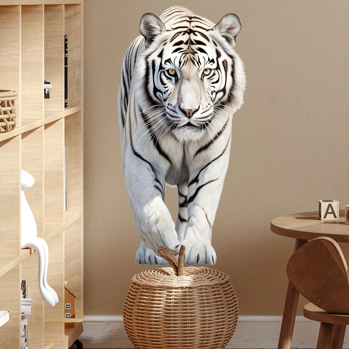 Autocollant mural animal tigre M774, décor de toilette, salon, armoire, décalcomanies de décoration de la maison, embellir, peinture murale