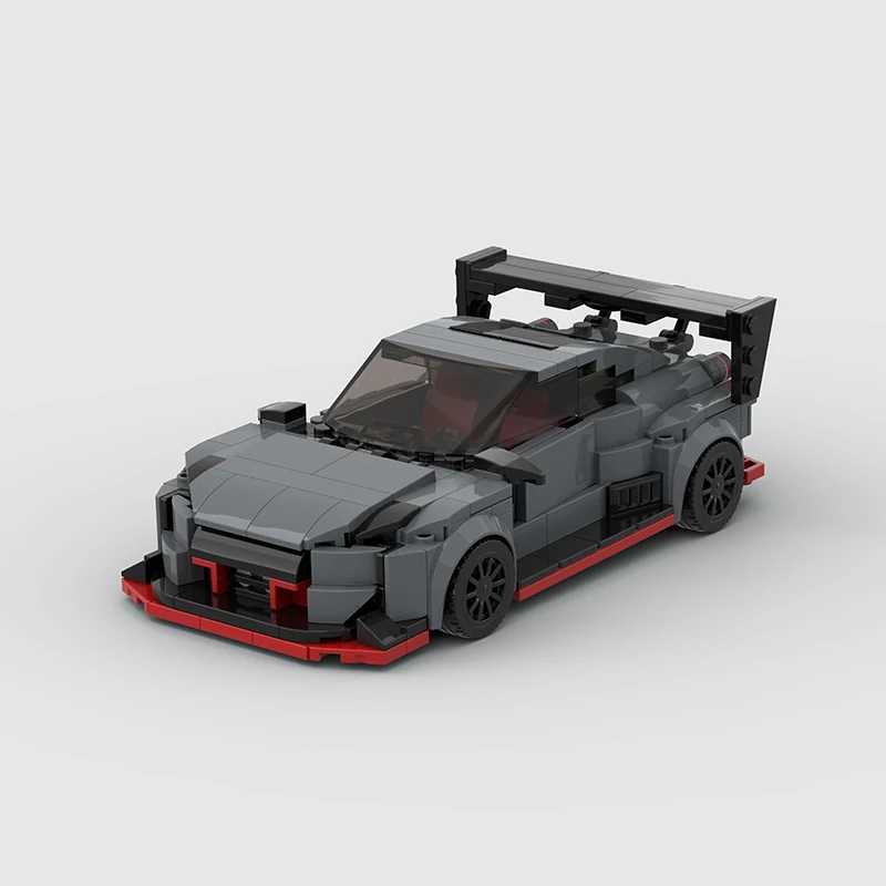 NEW MOC GT-R R35 Speed City Car Champion Racer Classic Supercar Building Blocks Brick Racing Technique Creative Garage Kid Toys