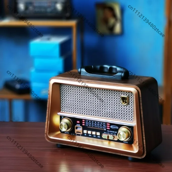 Retro Desktop Multi Band FM AM SW Radio For Elderly Bluetooth U Disk Audio Speaker