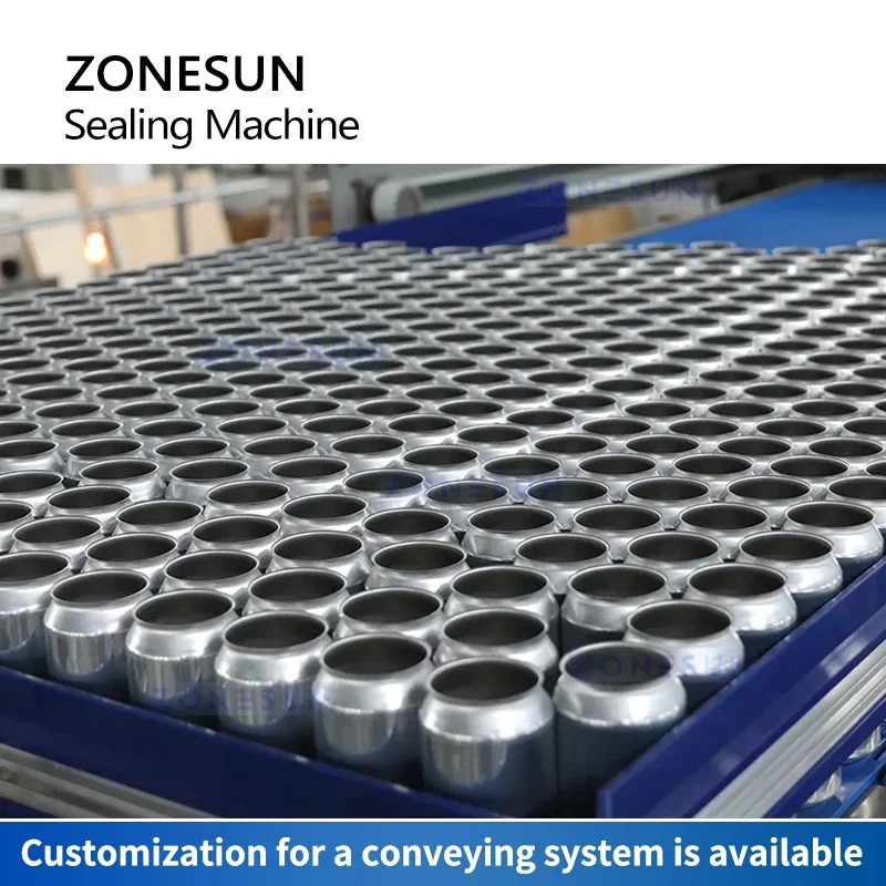 ZONESUN Automatic Can Seaming Machine linea di inscatolamento della birra barattolo di latta riempimento e sigillatura aggraffatrice ZS-CFS18-4