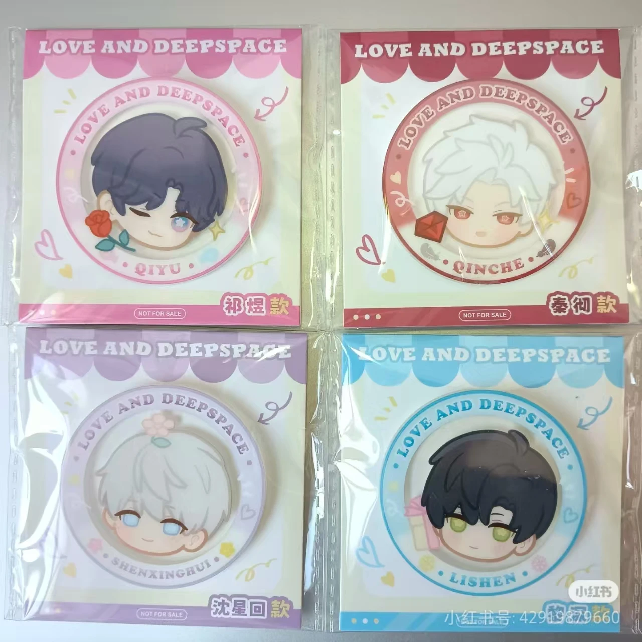 [البضائع الرسمية] متوفرة في لعبة الحب والمساحة العميقة 2024 نقاط استرداد الهدايا Xavier Zayne Rafayel Sylus مشبك شارة أكريليك