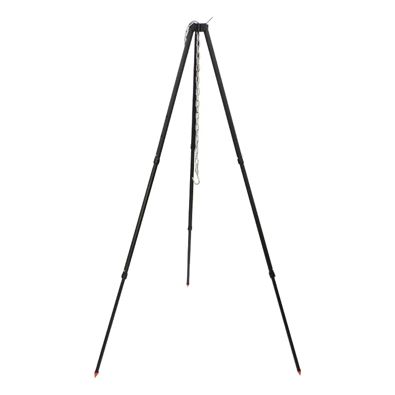 Outdoor camping tripod campfire rack grill hob hanging pot camping stove cooker barbecue grill