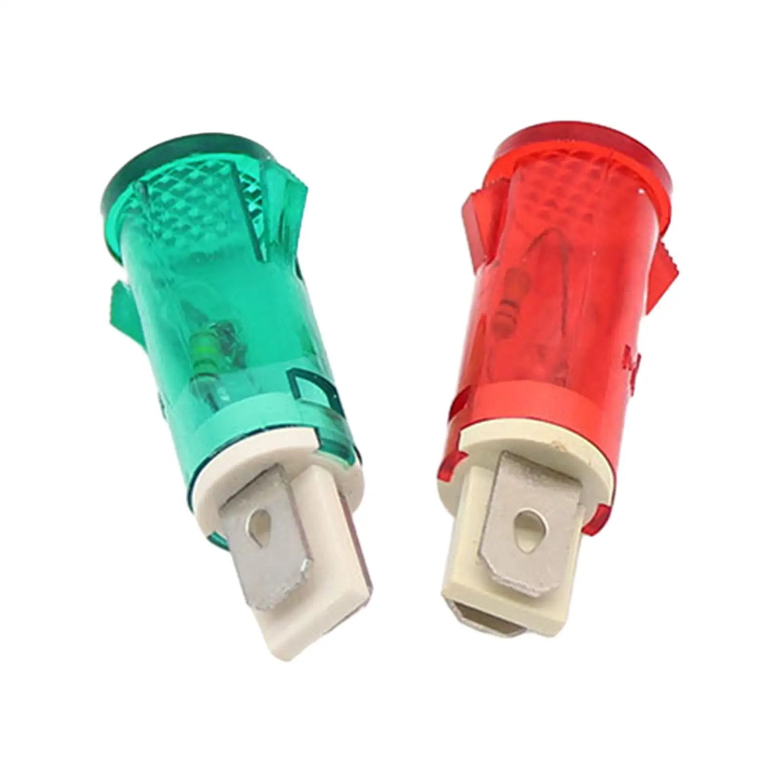 220V Indicator Light Signal Lamp Panel Mount MDX-14A Compact Mini for Electric