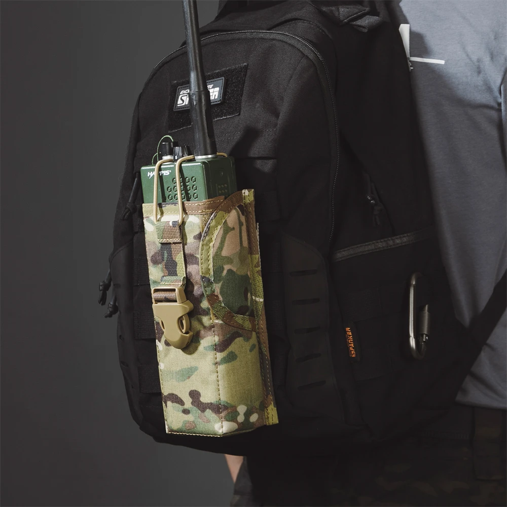 Tactical Molle Radio Walkie Talkie Pouch Waist Bag Holder Pocket Portable Interphone Holster PRC 148/152 Radio Pouch Hunting