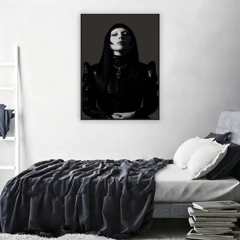 L-Lady G-Gaga R-Runway Retro Fashion Pictorial Poster Sticky Poster Paper Sticker DIY Room Bar Cafe Wall Decor Gift