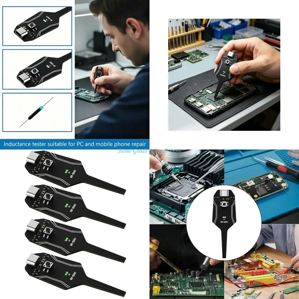 E74E Multifunctional Inductor Tester Motherboards Coils Tester Component Fault Detector For Hobbyists And Technicians