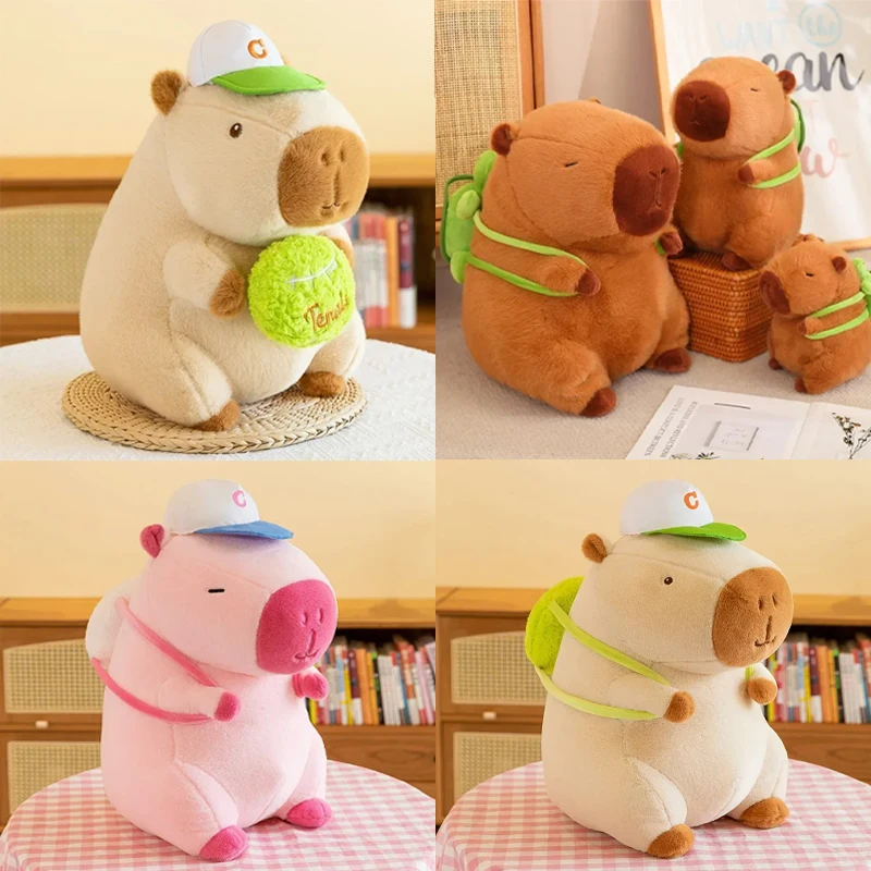 25-55CM Kapibala Capybara Plush Toy Internet Celebrity Capybara Jun Doll Ugly Cute Doll Guinea Pig Doll Boys Girls Anime Kawaii