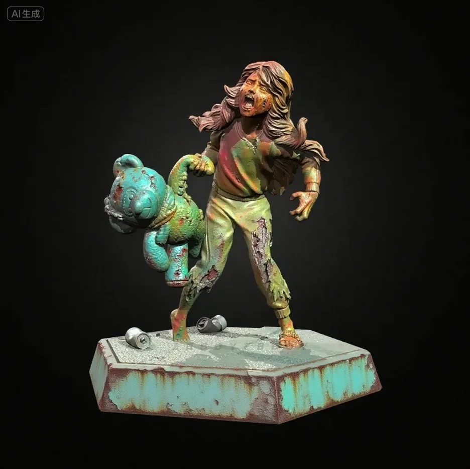 

The height of man 38mm 50mm Resin Model Kit Zombie Girl Colorless Self Assembly （3D Printing ）TD-7335/3D