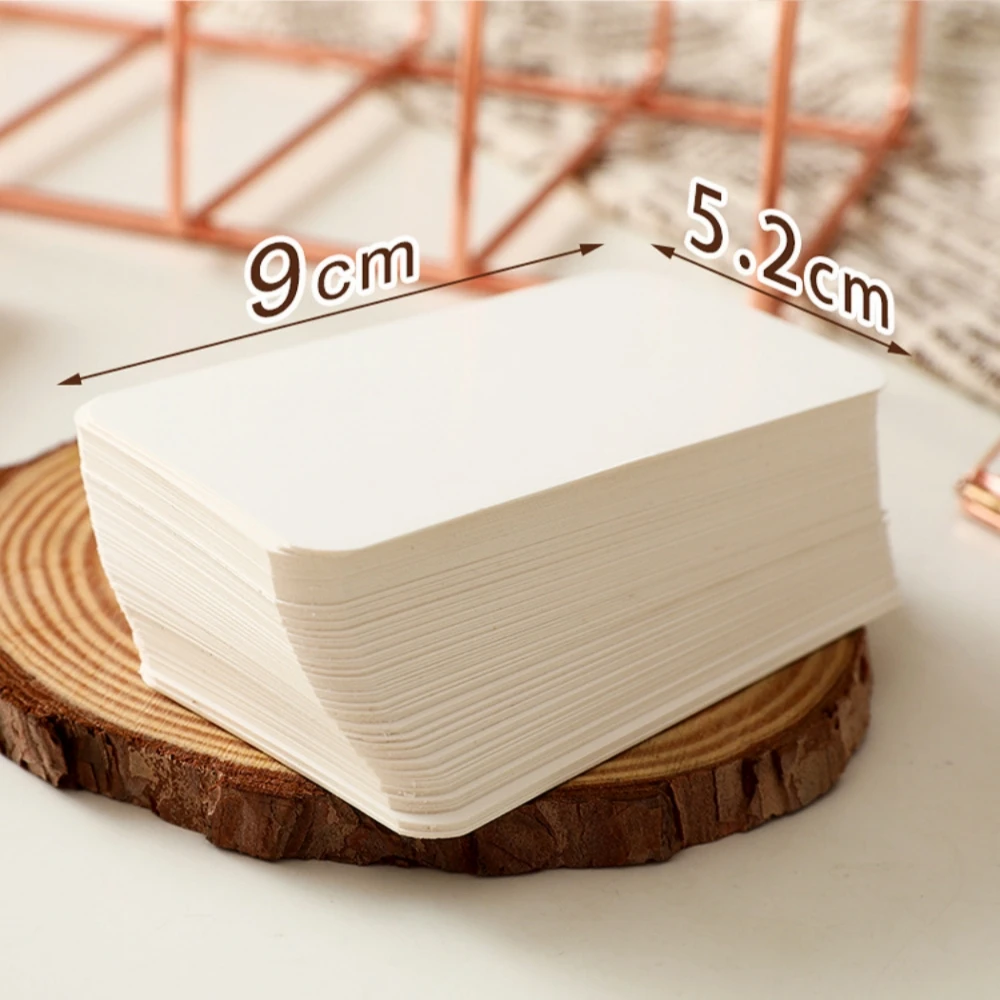 100pcs thick cowhide cardboard DIY Card blank postcard cowhide bookmark Doodle drawing paper Decorative paper