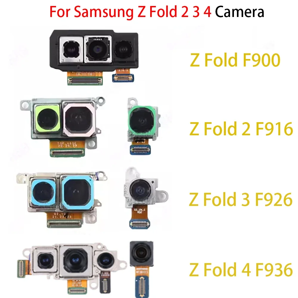 Back Camera  Front small Facing Camera Wide camera  For Samsung Galaxy Z Fold 2 3 4 F900 F916 F936 Repair parts