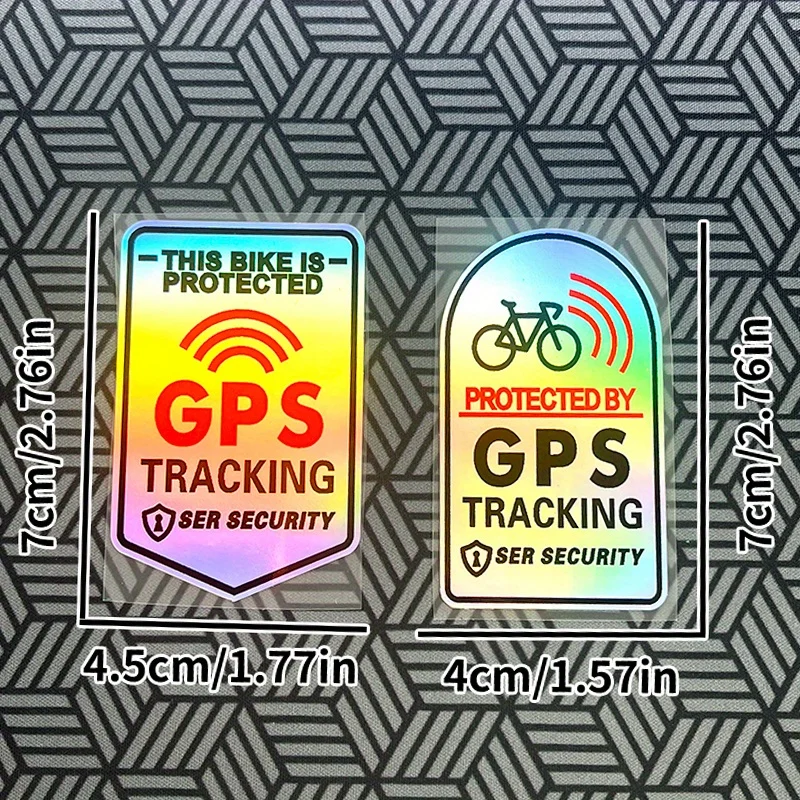 1PC Laser GPS TRACKING Bicycle Sticker Waterproof Self-adhesive Vinyl Decals for Outdoor Cycling Enthusiasts DIY Vinyl Decals