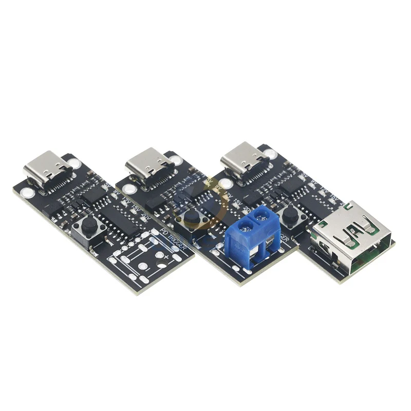 100W 5A USB-C Fast Charge Trigger Board Module PD/QC Decoy Board Fast Charge USB Type-c PD 2.0 3.0 Power Delivery Boost Module